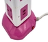 8-Way Extension Socket With USB Port Pink/White 3meter