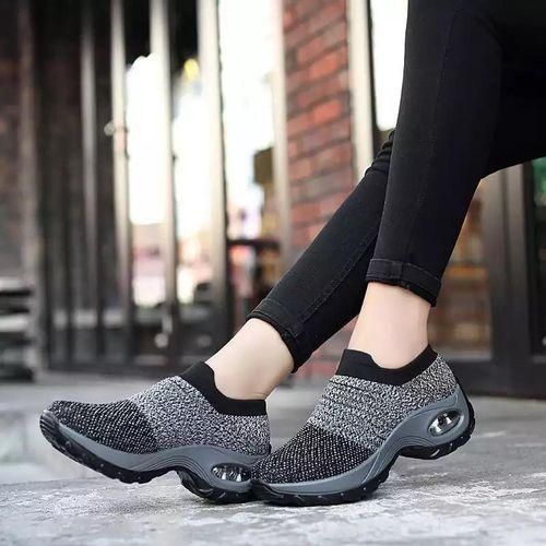 Fashion Ladies Shoes Sneakers - Gray