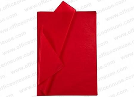 Colored Tissue Paper, 50 x 75 cm, 25sheet/pack, Red