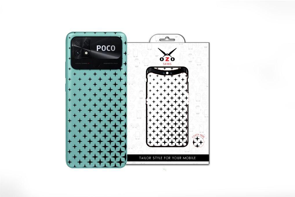 OZO Skins Ozo Ray skins Transparent gradient Cross PATTERN (SC524GCP) (Not for black phones) For Xiaomi Poco C40