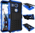 For LG Nexus 5X - 2-in-1 Anti-slip Kickstand PC / TPU Hybrid Cover - Blue