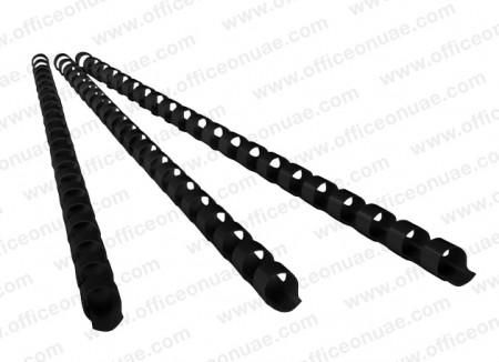 Rexel 6mm Comb Binding Rings, 100/box, Black