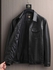 Fashion black leather jacket