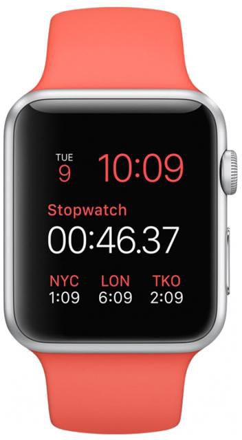Apple Watch Sport 38mm Silver Aluminum Case with Pink Sport Band