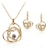 Mysmar 18K Yellow Gold Plated Crystal Jewelry Set, MM534