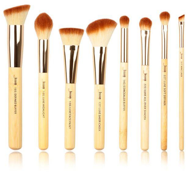 Jessup Bamboo 8Pcs Makeup Brush Set T139