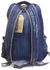 Generic Rrmvt - Blue - Jeans Backpack - Size 18 - 45 Cm - School - University - Trips - Sports - Girls - 6 Compartments - Lap-Top Pocket - Red Cap