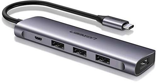 UGREEN USB-C Hub 4 Port USB 3.0 Data Hub Portable Super Speed Compatible for Samsung Galaxy S10 S9 S8 Plus Note 9 8, Nexus 6P 5X, Google Pixel 2 XL, MacBook Pro 2017