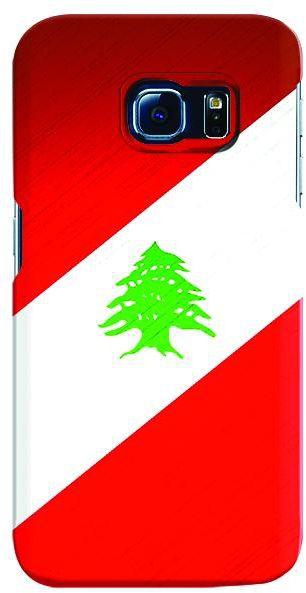 Stylizedd Samsung Galaxy S6 Edge Premium Slim Snap case cover Matte Finish - Flag of Lebanon