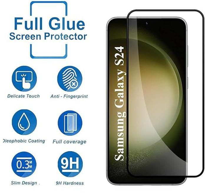 Curved Glass Screen Protector For Samsung Galaxy S24 - Black