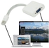Mini Display Port To VGA Cable Adapter For Apple Macbook/Pro/Air/iMac White
