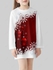 Kids Christmas Snowflake Ball Print Long Sleeve Tee Dress - 130