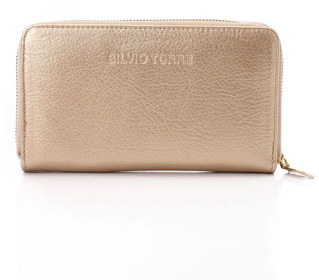 Silvio Torre Women's Faux Leather Wallet ST Gold