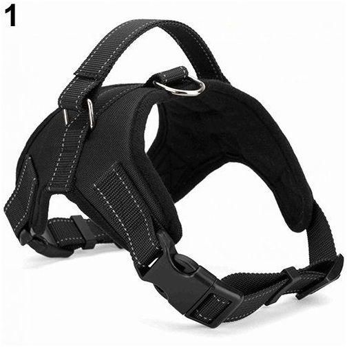 Bluelans Adjustable Training Harness Pet Walk Out Hand Strap Vest L (Black)