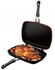 Dessini Double Grill Frying Pan- Non Stick Black 40cm
