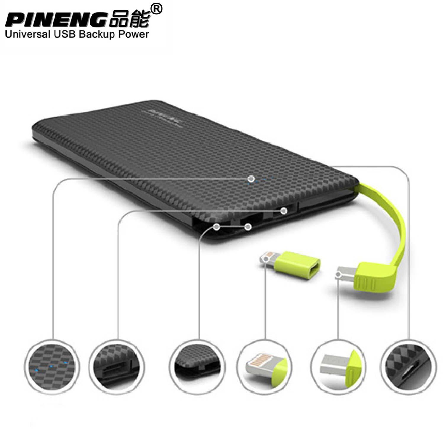 Pineng PN-951 Ultra Slim Design Power Bank 10000mAh (Black)