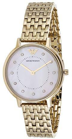 Emporio Armani Women'S White Dial Stainless Steel Band Watch - Ar11007