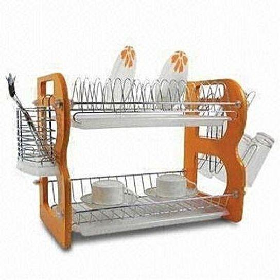 Double Layer Dish Rack/Plate Drainer