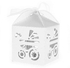Magideal 50pcs White Carriage Candy Gift Boxes with Ribbon Baby Shower Favors