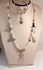 Khan Youssef Necklace & Bracelet White &Stylish