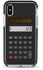 غطاء حماية واق لهاتف أبل آيفون XS ماكس طبعة كاملة بتصميم آلة حاسبة لون أسود