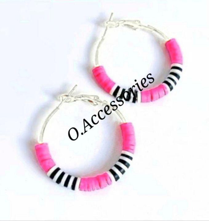 O Accessories Earring Circle _Rubbery Beads_ Multicolour _