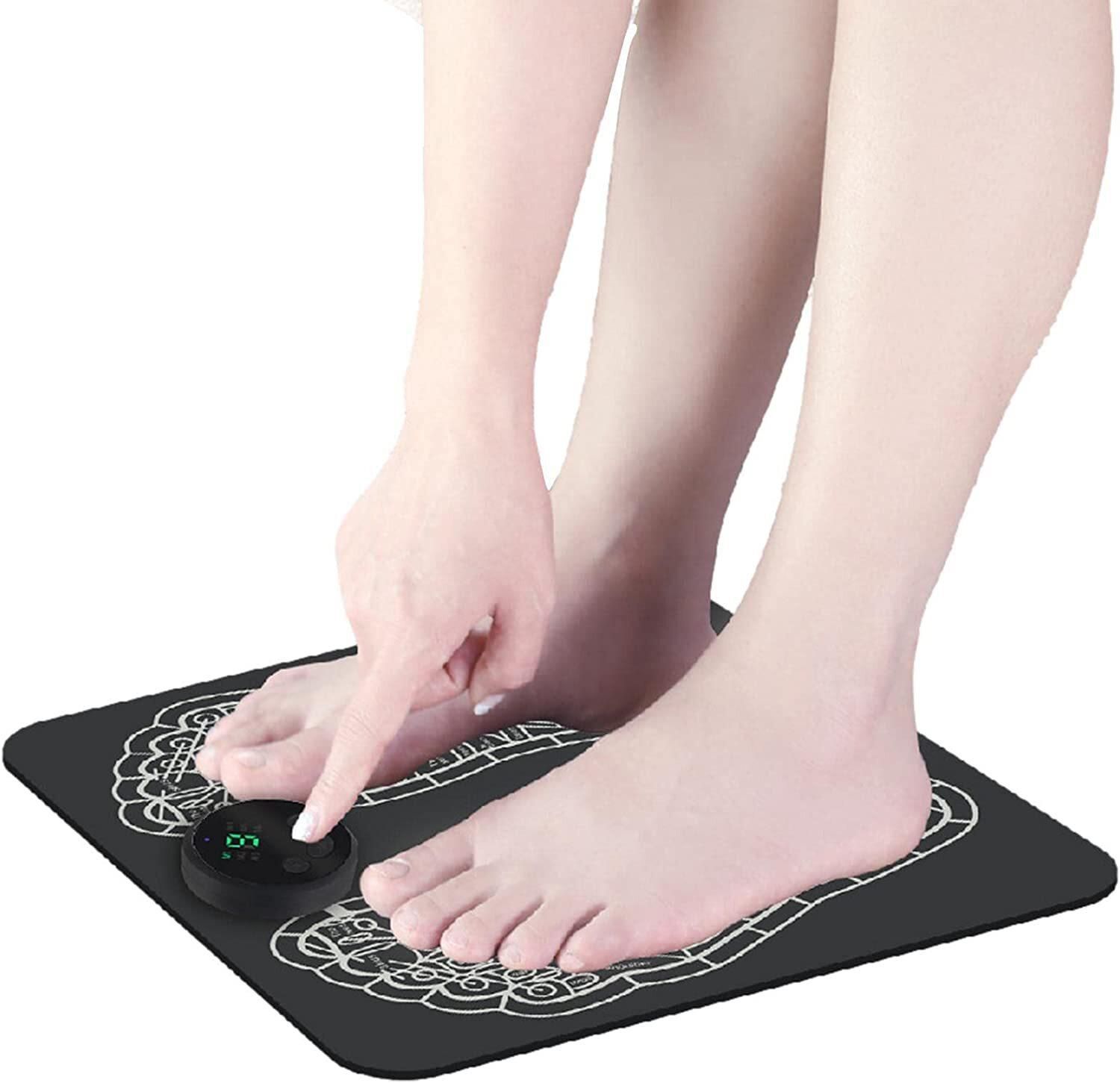 Generic Foot Massager Pad - 6 Modes Portable Foot Massager Machine, 9-Speed Adjustment Folding Foot Massage Pad, Foot Stimulating Massager For Home Use Generic