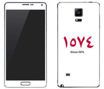 Vinyl Skin Decal For Samsung Galaxy Note 4 Love Since 1574