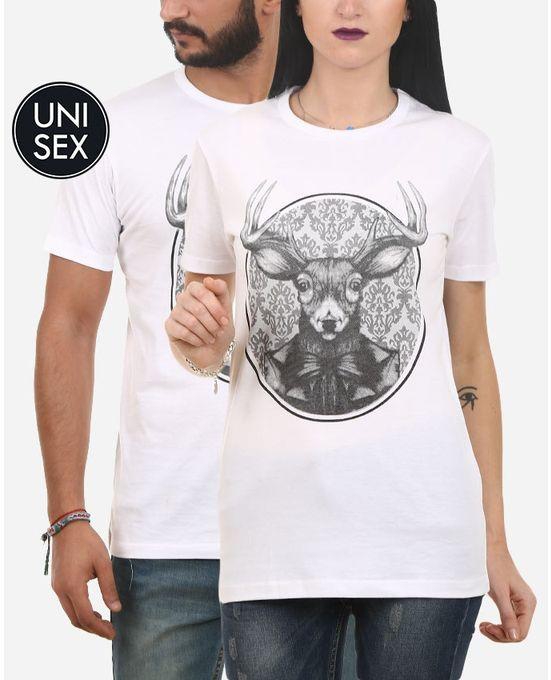 Ultimate Fashion Wear Ultimate Fashion Wear Gentle Gazelle Graphic T-shirt - White