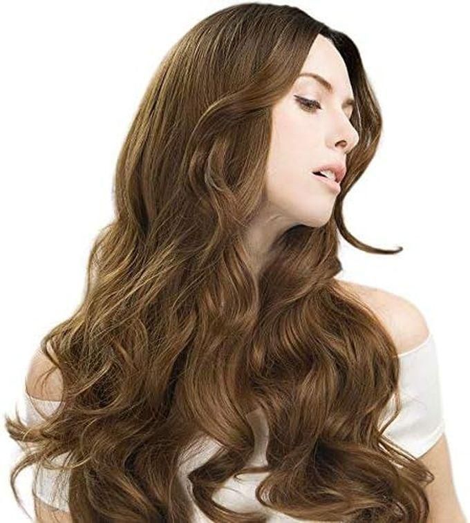 Long Curly Brown Synthetic Hair Wig