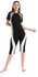 Diadora Full Zip One Piece Women Swim Suit - Black