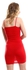 Mesery Bretelle Short Dress Cotton Thin Strap - Red