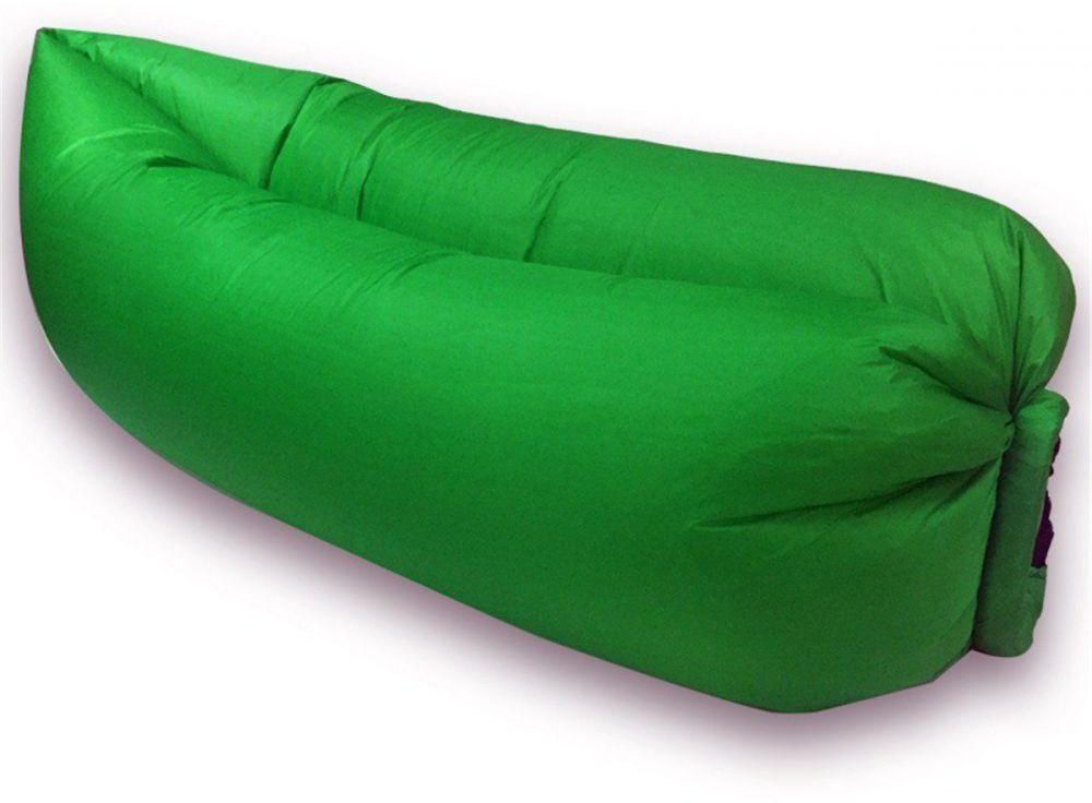 Inflatable Hangout Camping Bed Beach Cheer Outdoor bed Air Sleep Sofa Lounge Green