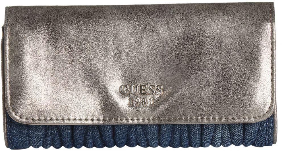 Guess Wallet for Women , Leather , Blue , DG662051