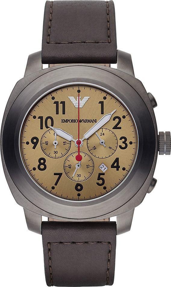 ساعة امبوريو ارماني للرجال AR6055 - أنالوج، كاجوال