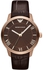 Emporio Armani Women Classic Leather Band Watch AR1619 (Brown Dial)