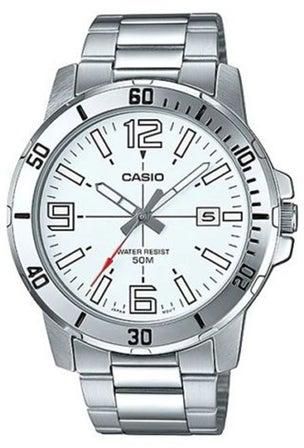 Men's Stainless Steel Analog Watch MTP-VD01D-7BVUDF - 45 mm - Silver