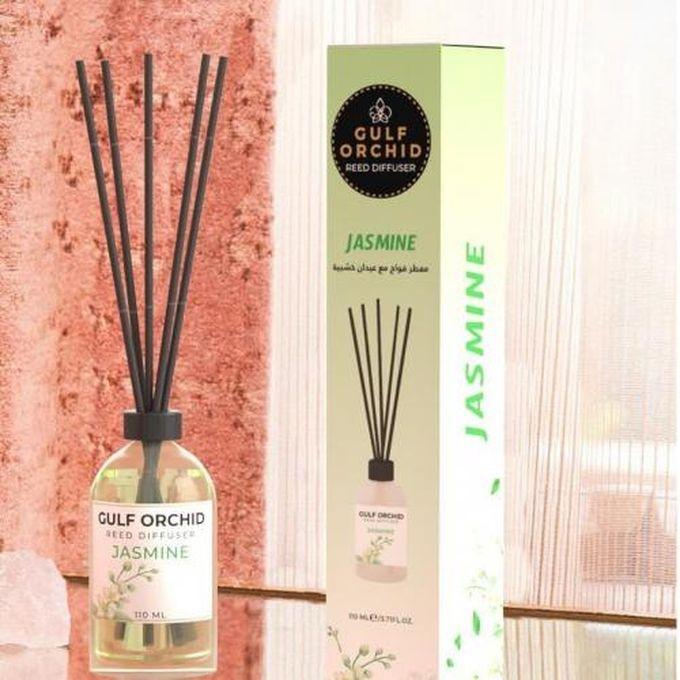 Gulf Orchid Reed Diffuser By Gulf Orchid Perfect For Home&Office-110 Ml (JASMINE)