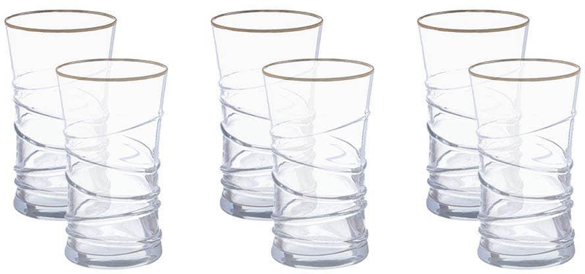 Get Lava Cup Set, 6 Pieces - Clear with best offers | Raneen.com