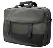 L'AVVENTO (BG633) Double Business Laptop Shoulder Bag fits up to 15.6" - Gray