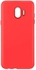 Margoun for Samsung Galaxy J2 Core 2018 ‫(5.0 inches) Silicone Back cover Case, Protective Backcover, Slim, lightweight design, fits snugly over the volume buttons, side button, and curves of your device without adding bulk - Red
