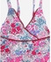 Janna Kids Wear Girls V-Neck Floral Dress - Fuchsia & Pink