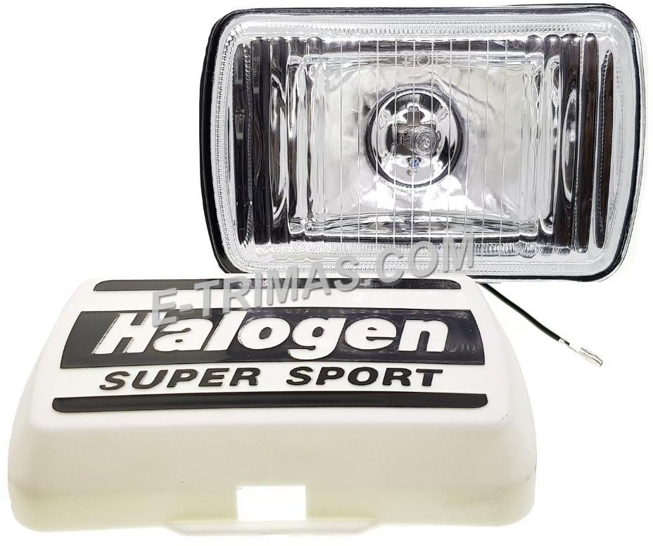 E-trimas Halogen Super Sport Halogen Spot Light Fog Lamp Bulb White Yellow 12V (1PC)