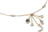 Juicy Couture Women's Gold Brass Cubic Zirconia Chain Necklace - JCWJW1134