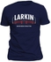 Curva1312 Larkin Fabric Cotton 100% T-Shirt - 7 Sizes (Navy Blue)