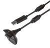 USB Power Charging Cable For Xbox 360/360 Slim Wireless Controller Black