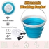 220V Mini Ul'Tra'sonic' Washing Machine, Foldable Portable Bucket Type USB Laundry Clothes Washer Cleaner, For Home Travel Dear-You