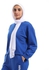 M Sou Round Neck Long Sleeves Sweatshirt - Royal Blue