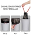 Feisco 6-7 Gallon Black Trash Bag,Medium Drawstring Garbage Bag Trash Can Liner,100 Counts,0.67 Mil