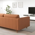 LANDSKRONA 3-seat sofa - Grann/Bomstad golden-brown/wood